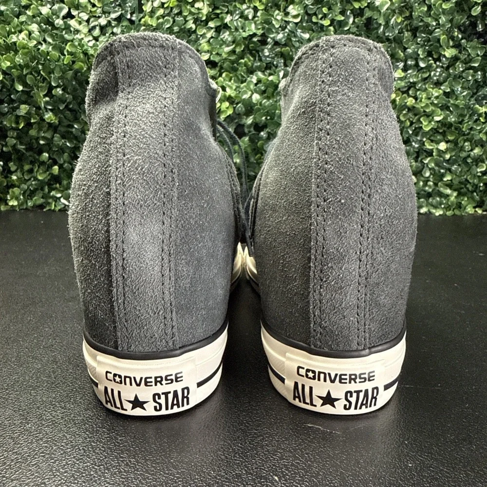 Converse Chuck Taylor All Star Lux Hidden Wedge Sneakers Women's 8 Gray Suede